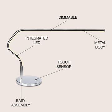Julian 15" LED Integrated Task Lamp - JONATHAN Y